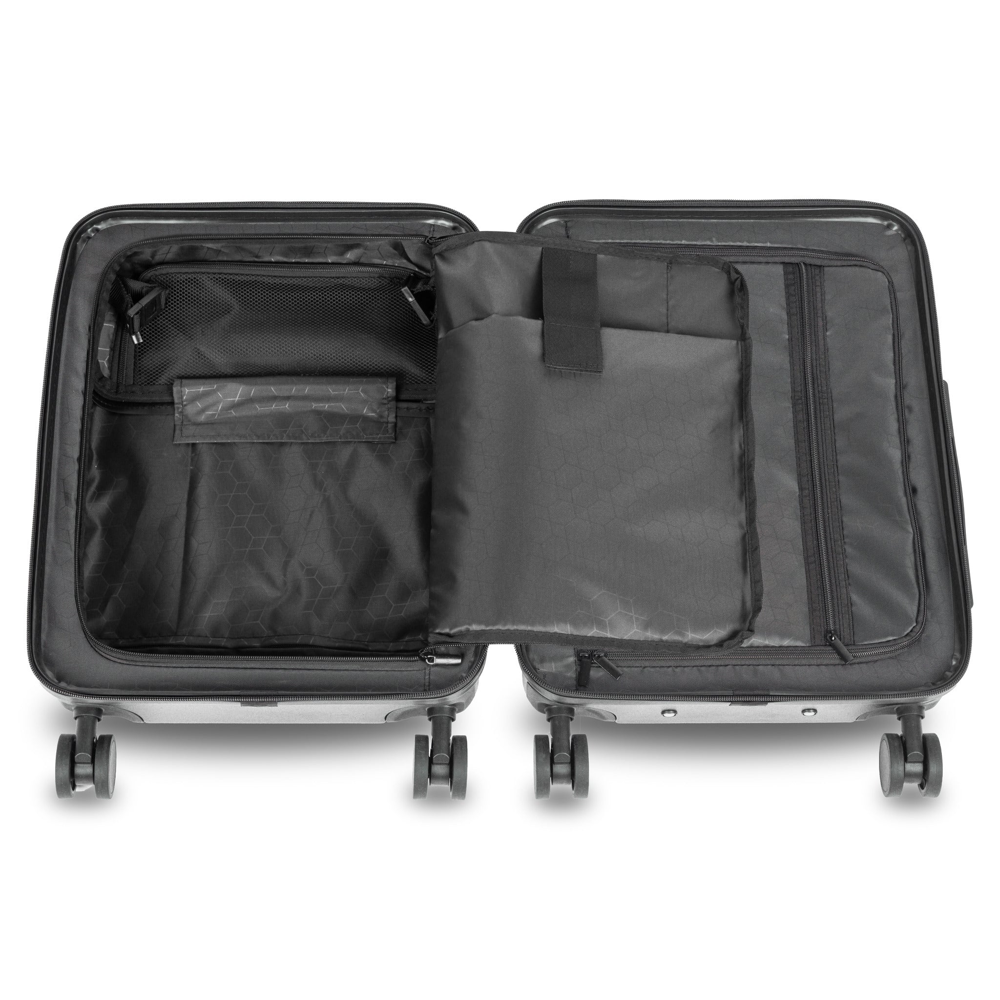 Cabin trolley bag with laptop outlet compartment